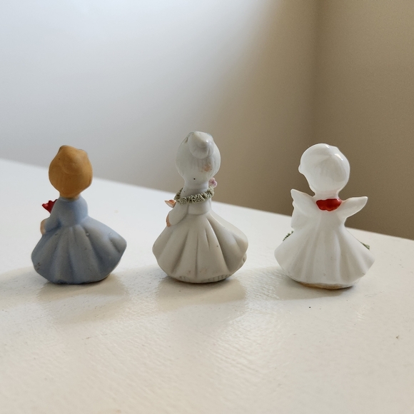 Three ceramic little lady miniature figurines - Picture 2 of 8